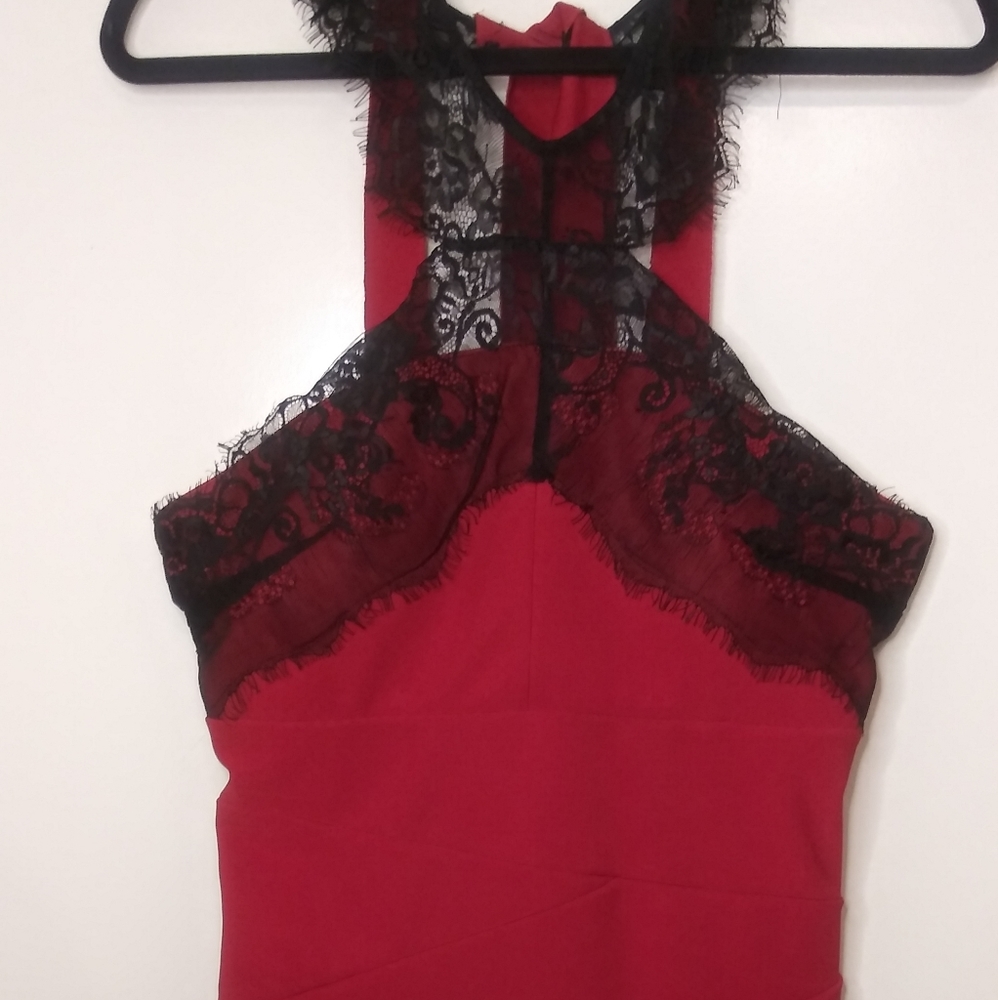 RED BANDAGE DRESS